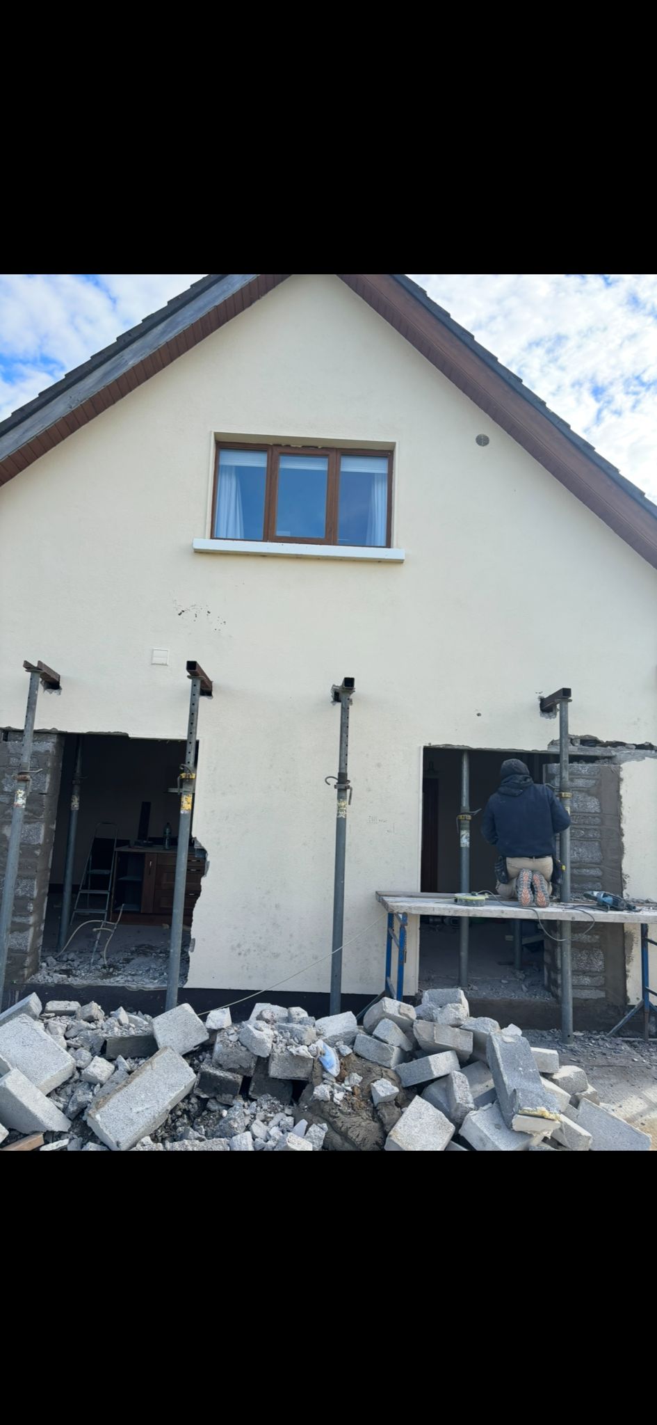House during renovation