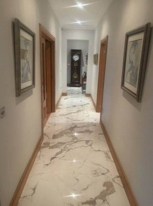 Hallway after tiling by Kinsella