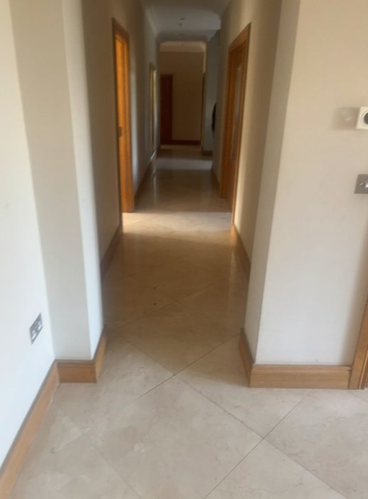 Hallway before tiling